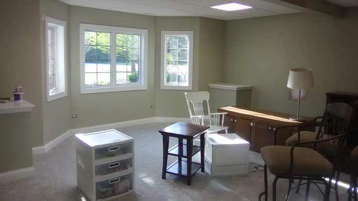 painted living room