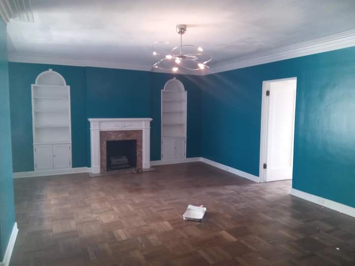 painted bathroom